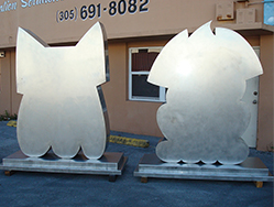 Polished Steel Sculptures
