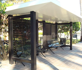 Steel Fabricated Bus Shelter